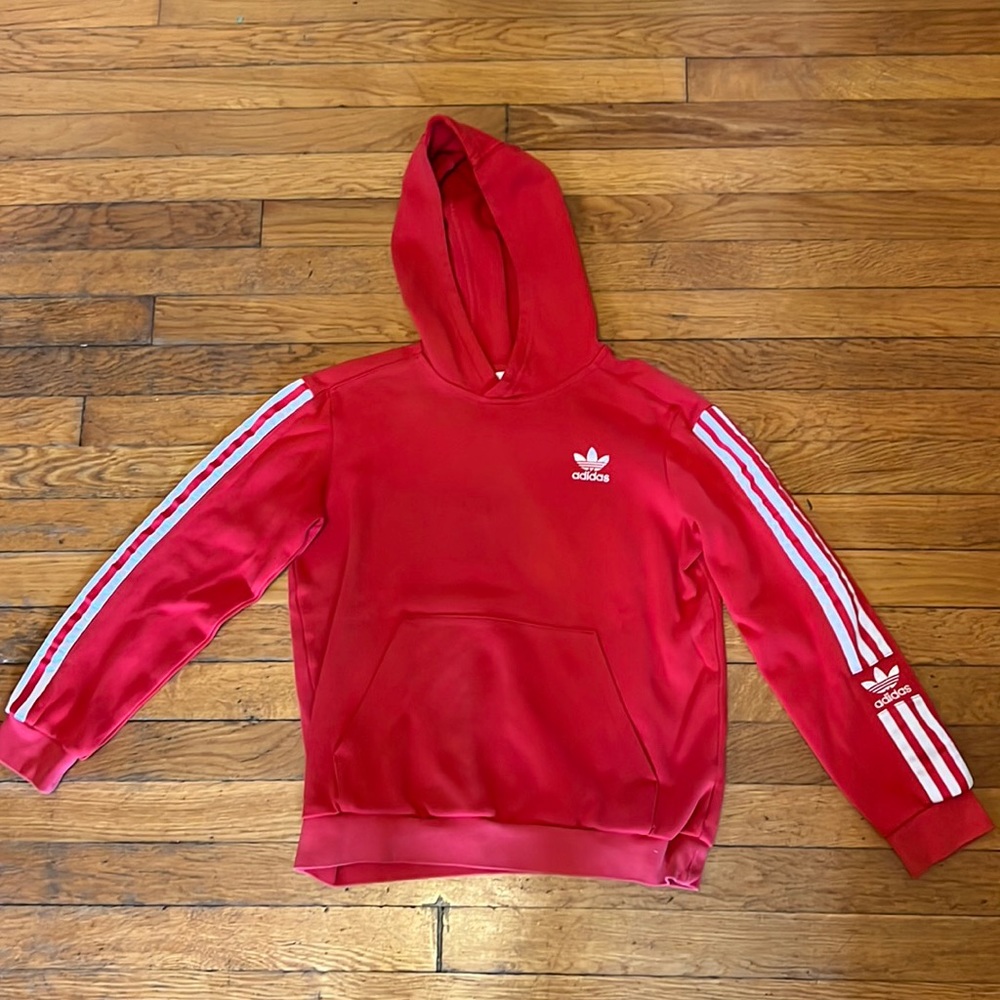 Red Adidas hoodie